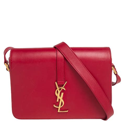 Saint Laurent Université Medium Leather Shoulder Bag/YSL 